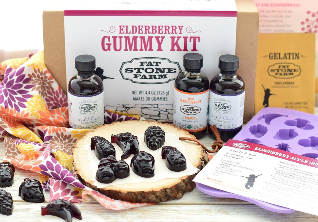 Homemade Elderberry Gummy Recipe -- only 4 ingredients