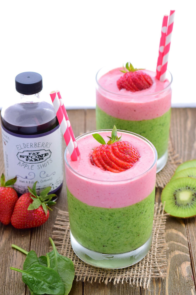 Elderberry Apple Green Smoothie