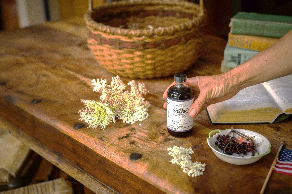 The Story of Elderberry Apple Shots