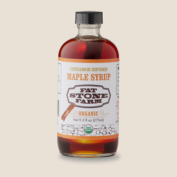 Cinnamon-Infused Organic Maple Syrup