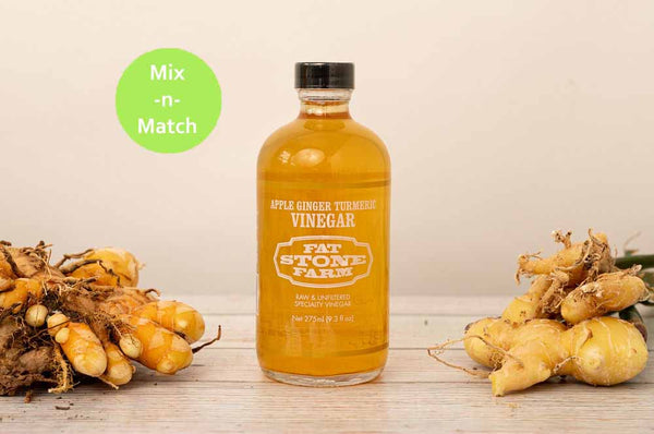 Raw Vinegar, Apple Ginger Turmeric, organic 9.3 oz