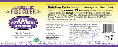 Elderberry Fire Cider, 2 pack, organic