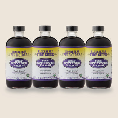 Elderberry Fire Cider, 4 Pack, organic