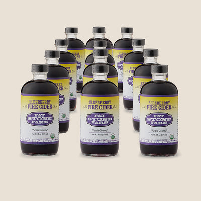 Elderberry Fire Cider, case of 12, organic