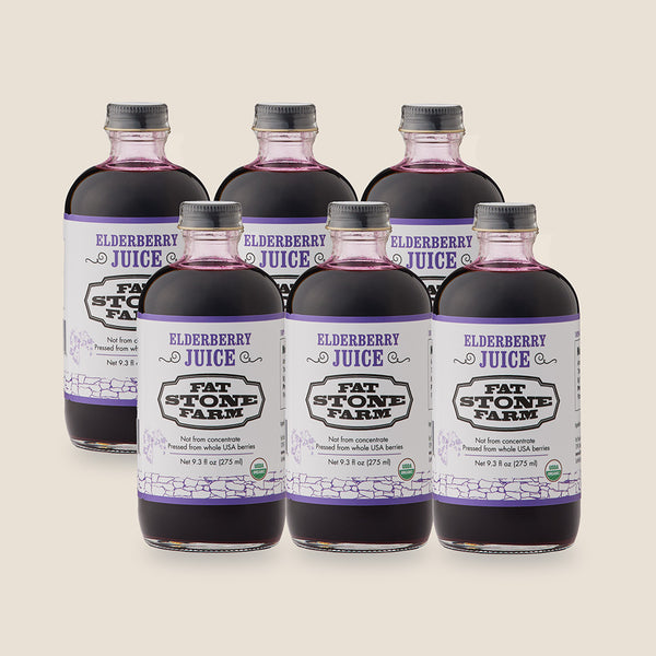 Elderberry Juice, 6-pack, Organic