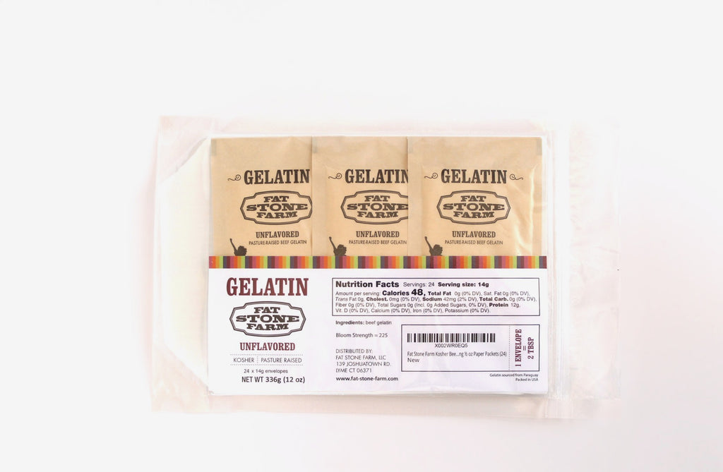 Pasture Raised Beef Gelatin Envelopes