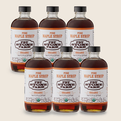 Pure Organic Maple Syrup, 6 Pack