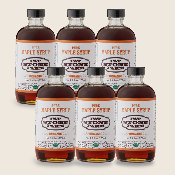 Pure Organic Maple Syrup, 6 Pack