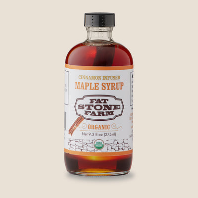 Cinnamon-Infused Organic Maple Syrup
