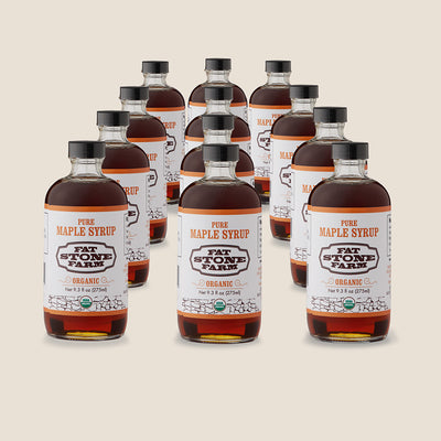 Organic Maple Syrup, case of 12