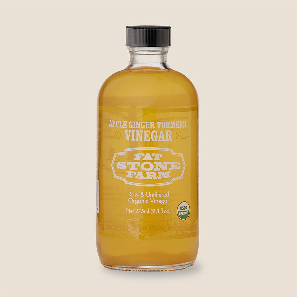 Raw Vinegar, Apple Ginger Turmeric, organic 9.3 oz