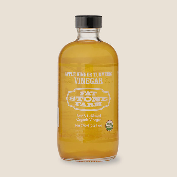 Raw Vinegar, Apple Ginger Turmeric, organic 9.3 oz