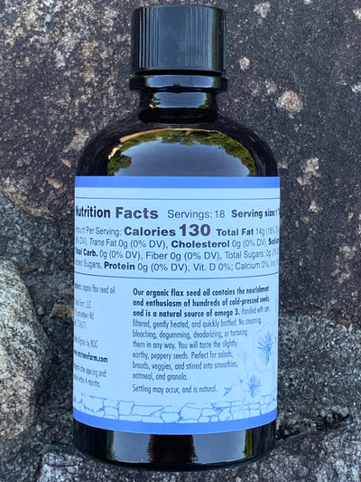 Organic Flax Seed Oil, 9.5 fl oz