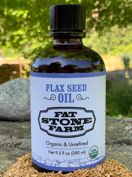 Organic Flax Seed Oil, 9.5 fl oz